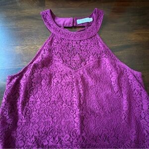 Candie's Rich Burgundy Lace Dress Worn Once, Size Medium!